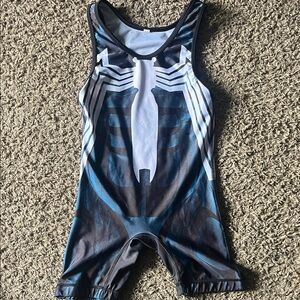 Youth wrestling singlet - Black, Blue and White
